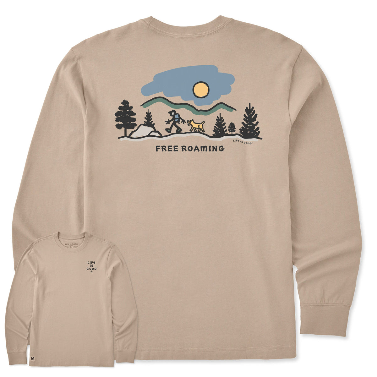 Men's Free Roaming Jake & Rocket Long Sleeve Crusher Tee product image 1