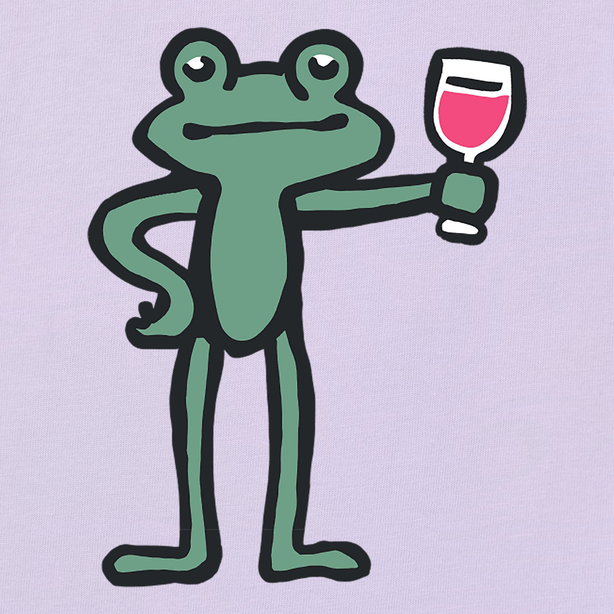 Women's Frog with Wine Baby Tee product image 2