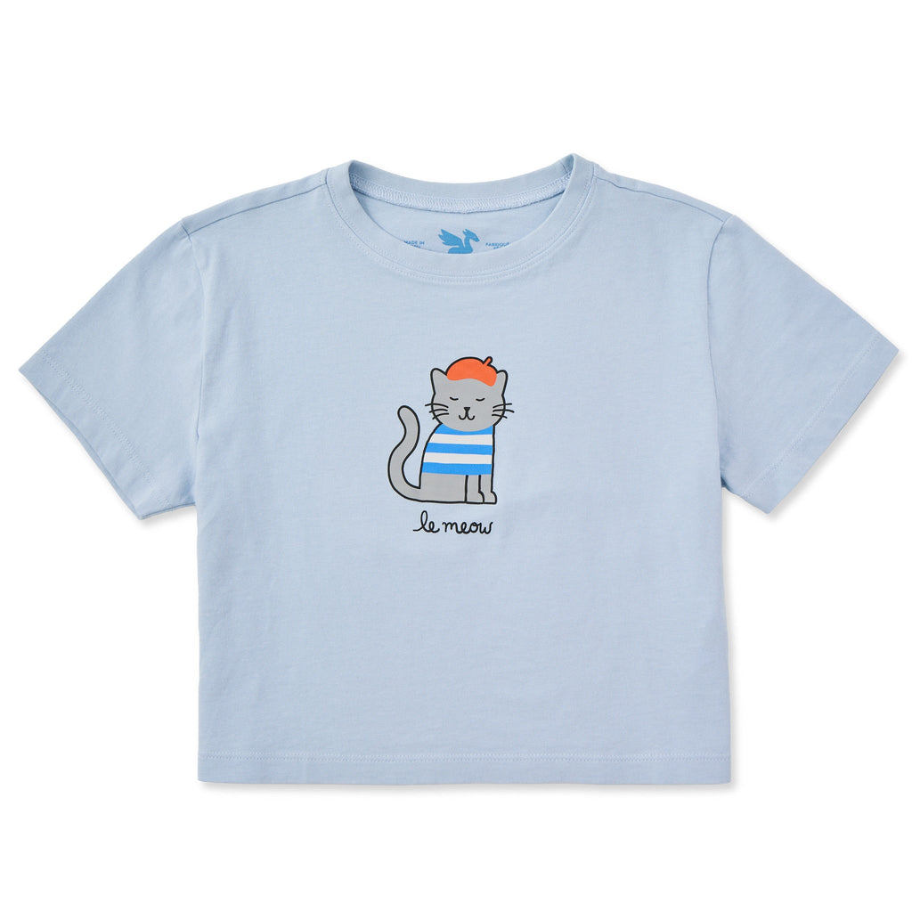 Kids Le Meow Short Sleeve Crusher Boxy Tee product image 1
