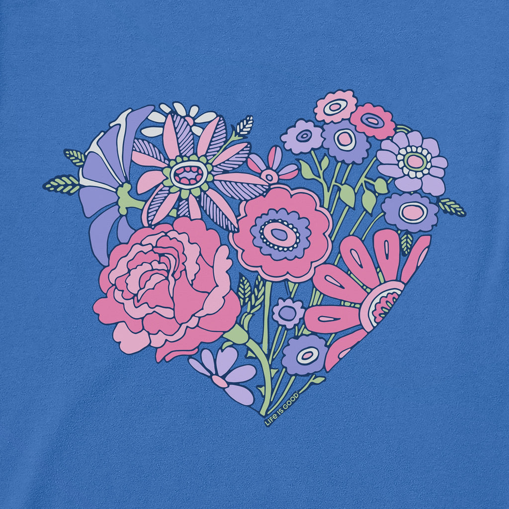 Kids Retro Flower Heart Short Sleeve Crusher Boxy Tee product image 2