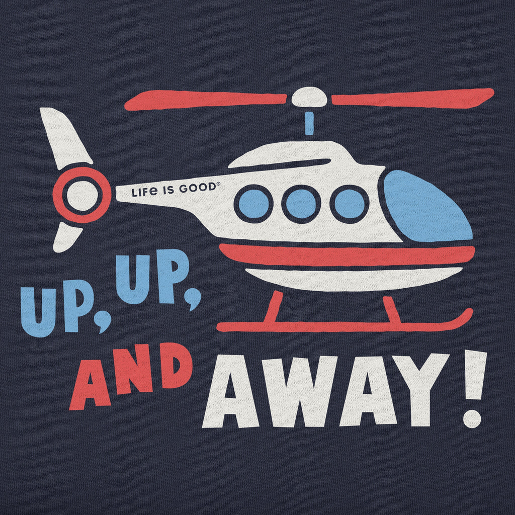 Toddler Up Up and Away Helicopter Long Sleeve Crusher Tee product image 2