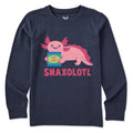 Kids Snaxolotl Snack Bag Long Sleeve Crusher Tee