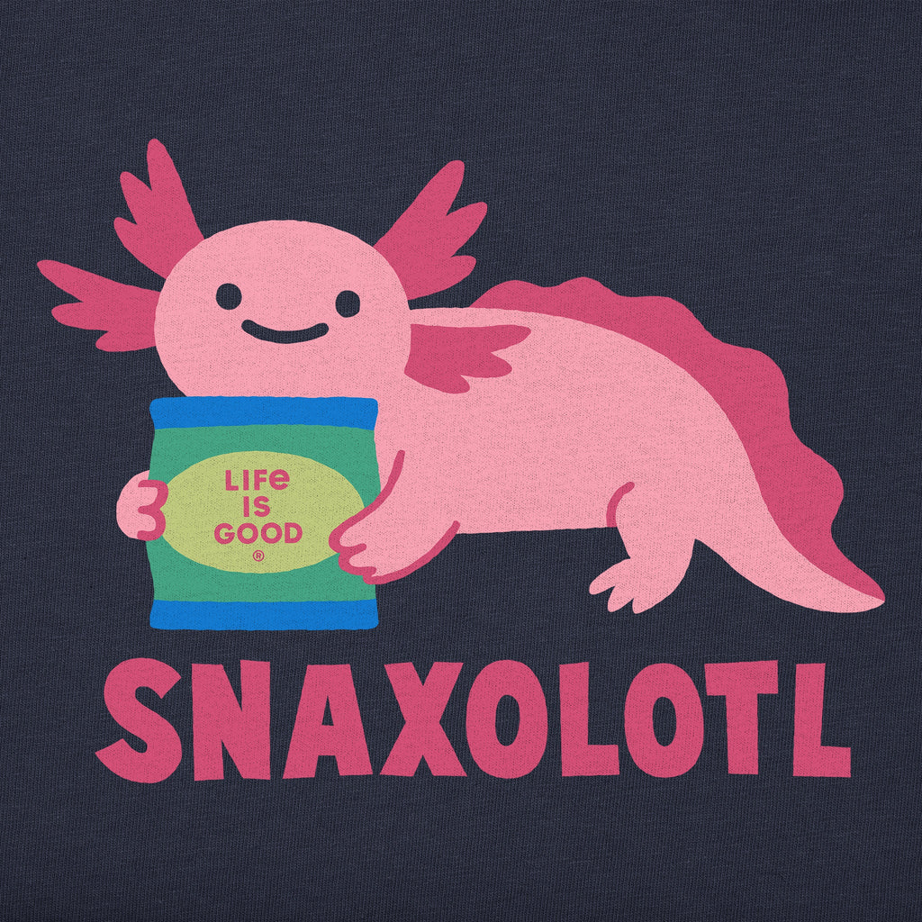 Kids Snaxolotl Snack Bag Long Sleeve Crusher Tee