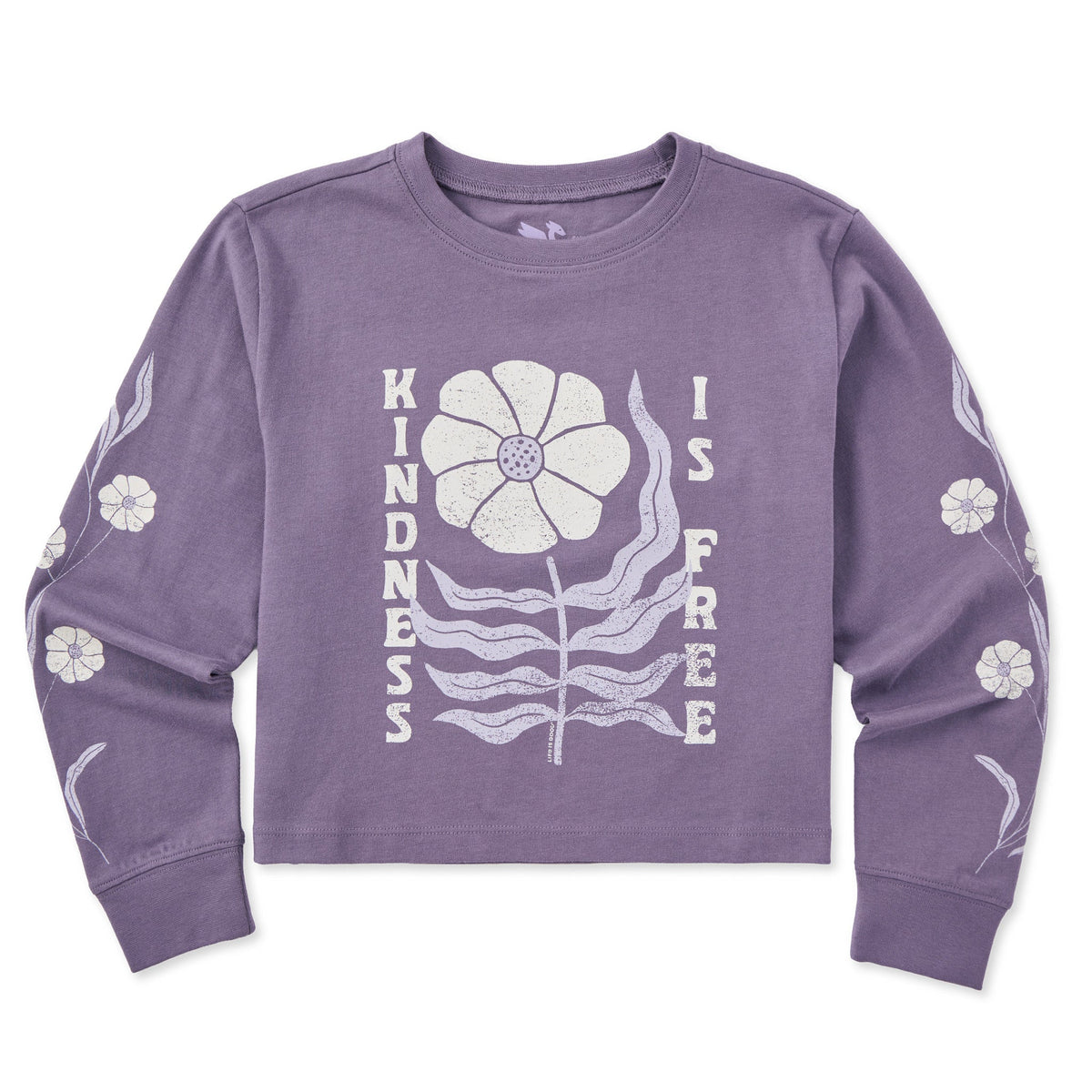 Kids Kindness is Free Woodblock Flower Long Sleeve Crusher product image 4