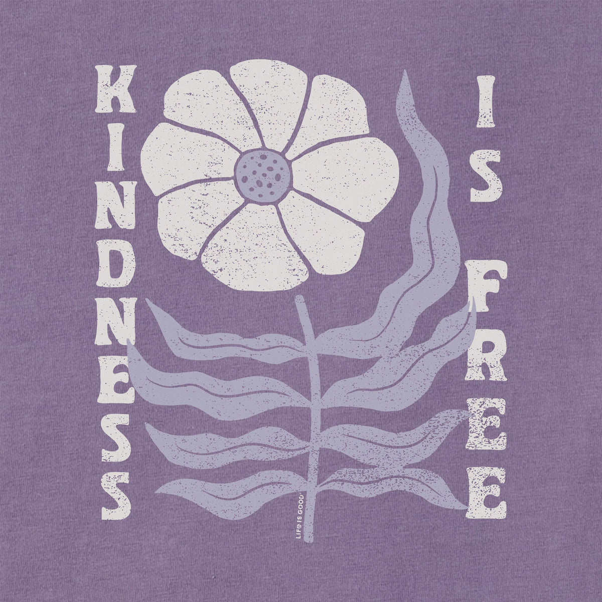 Kids Kindness is Free Woodblock Flower Long Sleeve Crusher product image 5