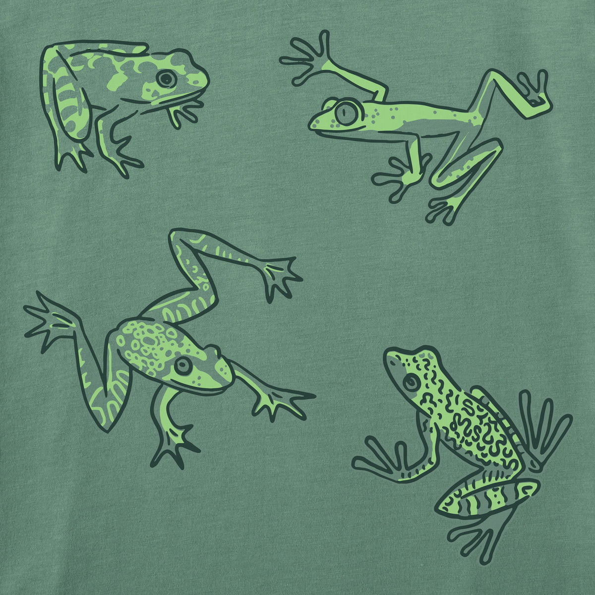 Toddler Lotsa Frogs Short Sleeve Crusher Tee product image 2