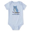 Infant Little Hoot Owl Short Sleeve Crusher Baby Bodysuit