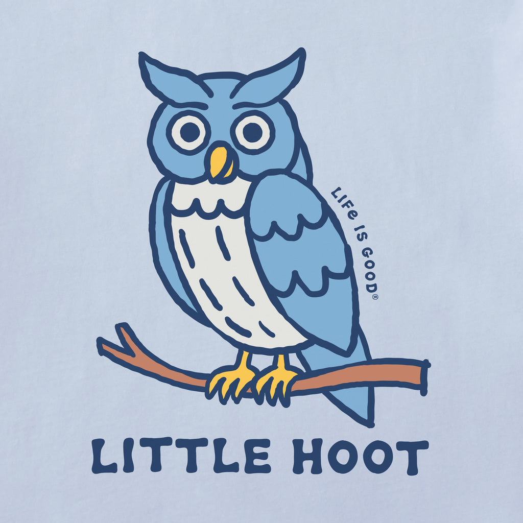 Infant Little Hoot Owl Short Sleeve Crusher Baby Bodysuit
