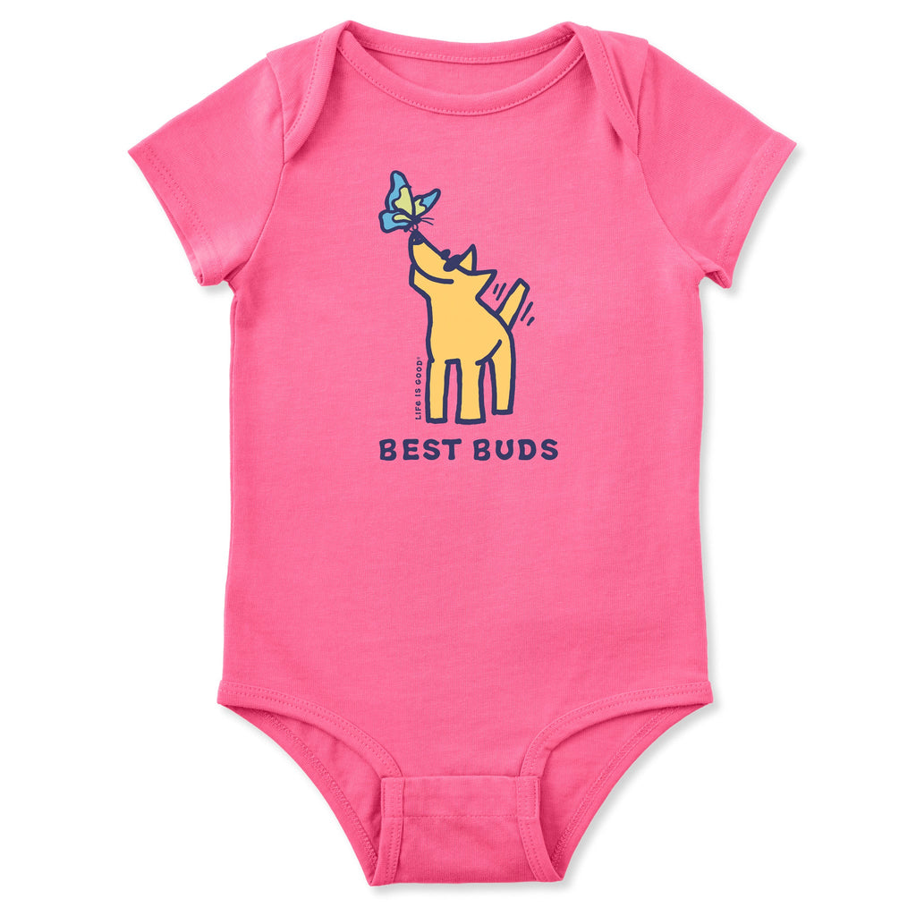 Infant Best Buds Rocket Short Sleeve Crusher Baby Bodysuit