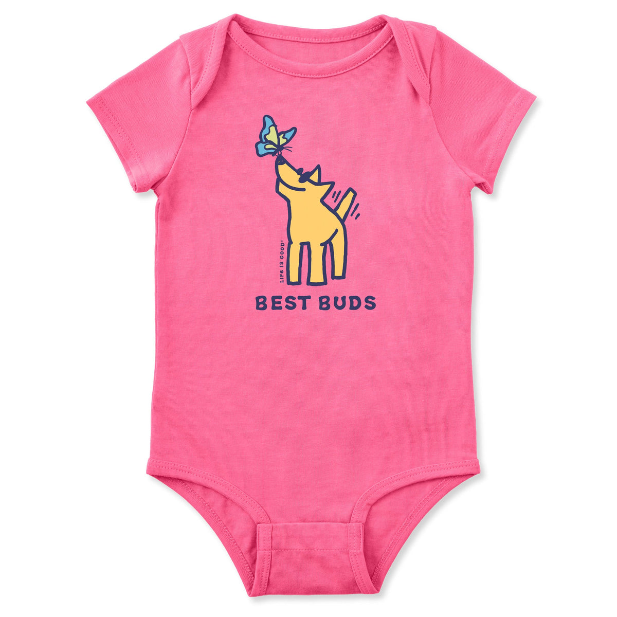 Infant Best Buds Rocket Short Sleeve Crusher Baby Bodysuit
