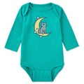 Infant Al Crescent Moon Long Sleeve Crusher Baby Bodysuit