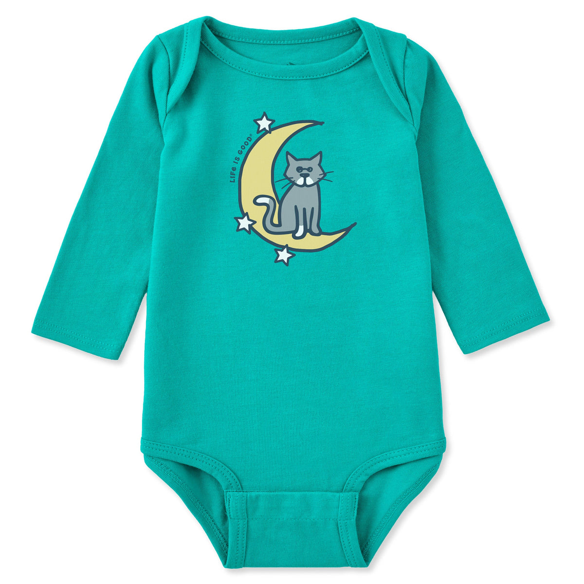 Infant Al Crescent Moon Long Sleeve Crusher Baby Bodysuit