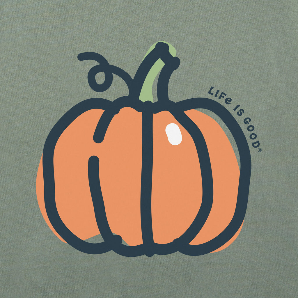 Infant Pumpkin Long Sleeve Crusher Baby Bodysuit