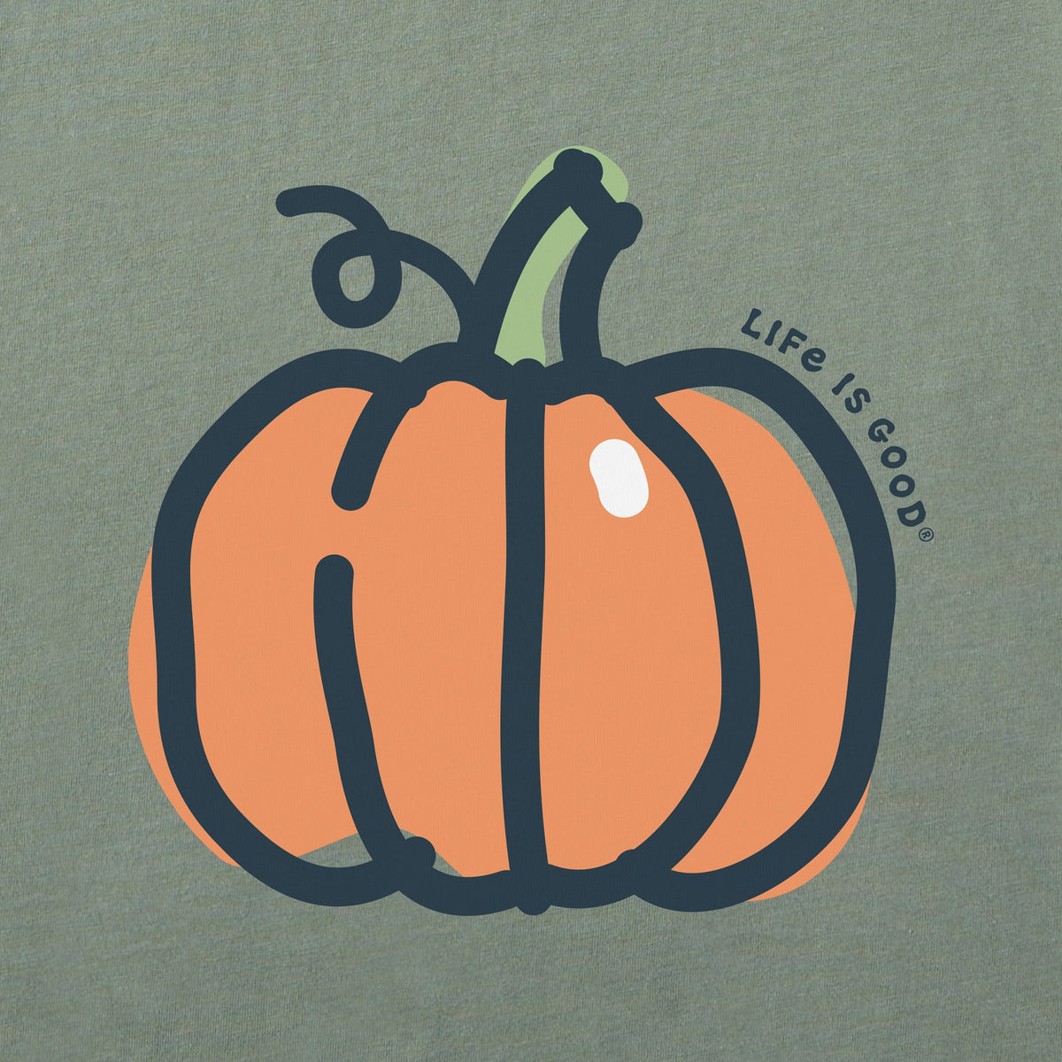 Infant Pumpkin Long Sleeve Crusher Baby Bodysuit