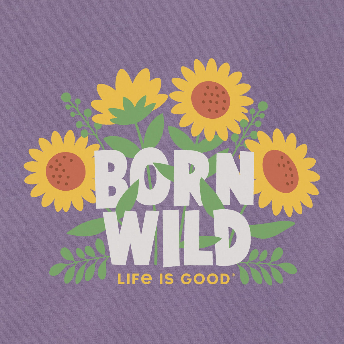Infant Born Wild Sunflowers Long Sleeve Crusher Baby Bodysuit