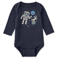 Infant Jake and Rocket in Space Long Sleeve Crusher Baby Bodysuit
