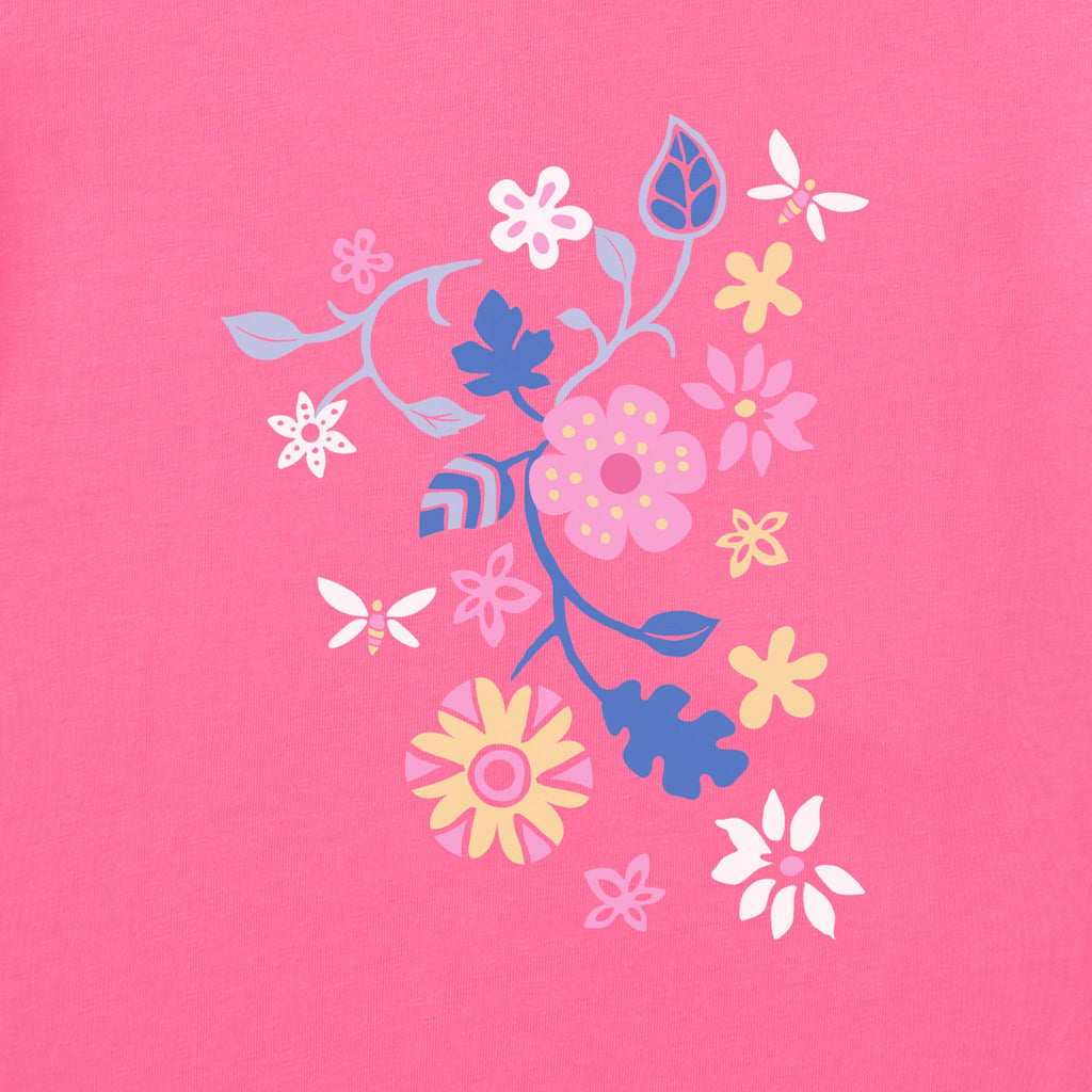 Women's Floral Vines Short Sleeve Crusher Boxy Tee product image 2