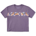 Women's Cats in Flowers Short Sleeve Crusher Boxy Tee product image 1