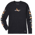 Women's Kitties in Flowers Long Sleeve Crusher Tee product image 1