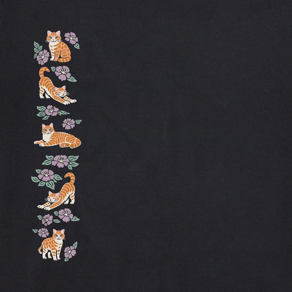 Women's Kitties in Flowers Long Sleeve Crusher Tee product image 3