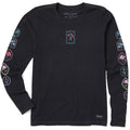 Women's Detailed Floral Frames Long Sleeve Crusher Tee product image 1