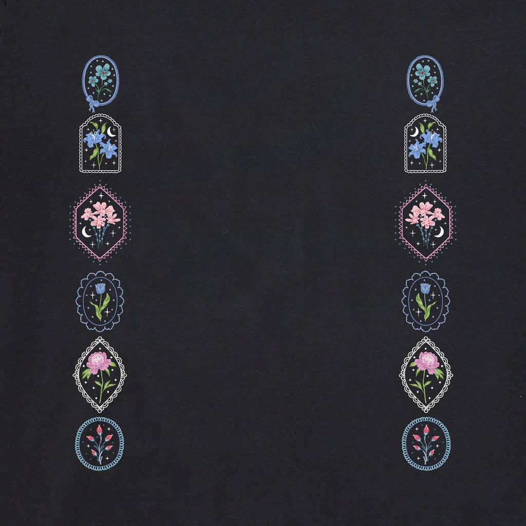 Women's Detailed Floral Frames Long Sleeve Crusher Tee product image 3