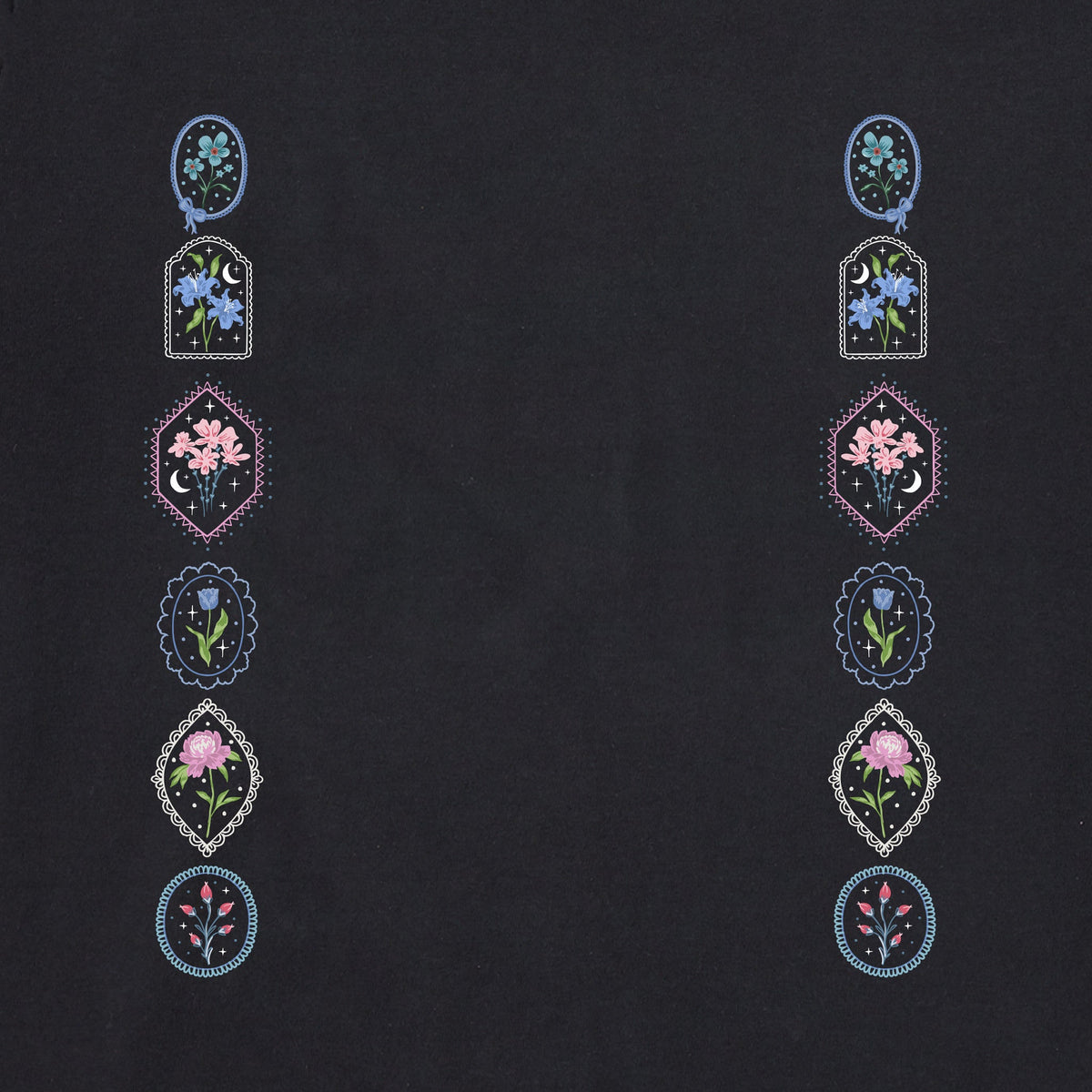 Women's Detailed Floral Frames Long Sleeve Crusher Tee product image 3