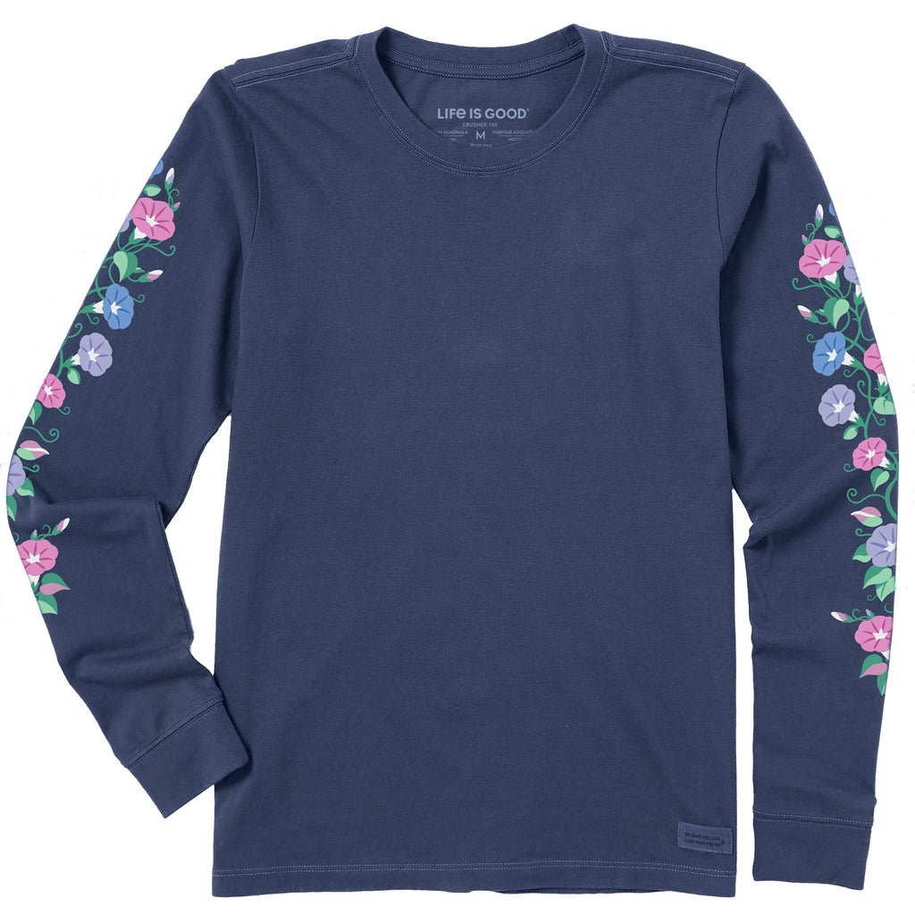 Women's Morning Glory Vines Long Sleeve Crusher Tee product image 1