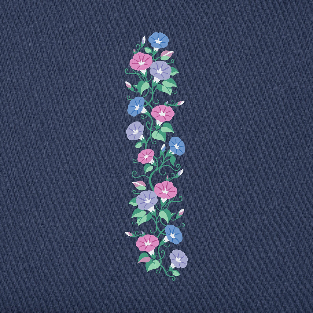 Women's Morning Glory Vines Long Sleeve Crusher Tee product image 3