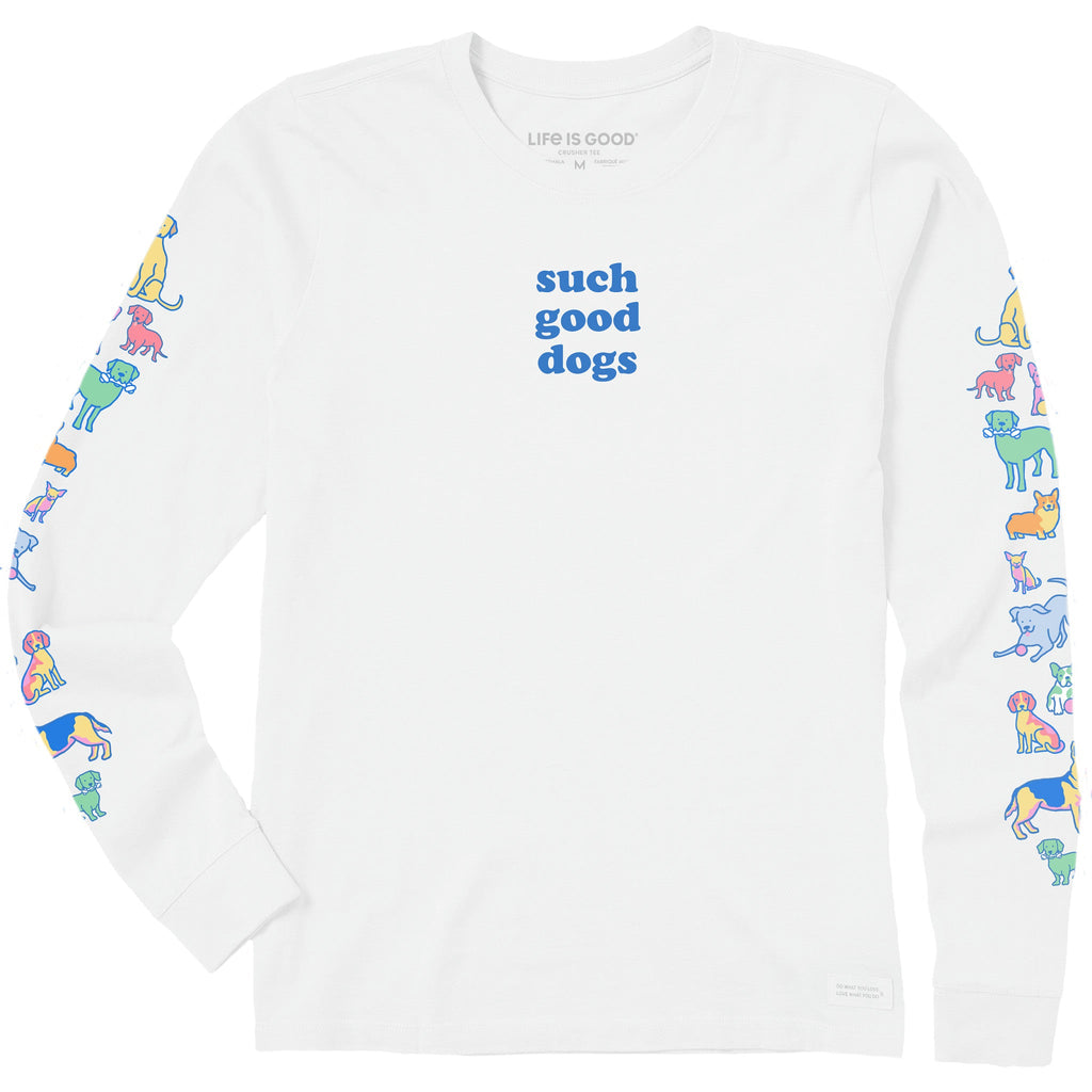 Women's Such Good Dogs Long Sleeve Crusher Tee product image 1