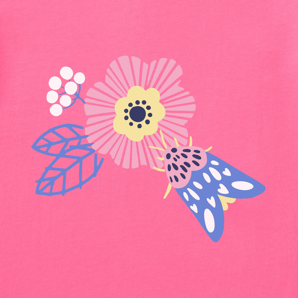 Women's Moth Flowers Long Sleeve Crusher Tee product image 2
