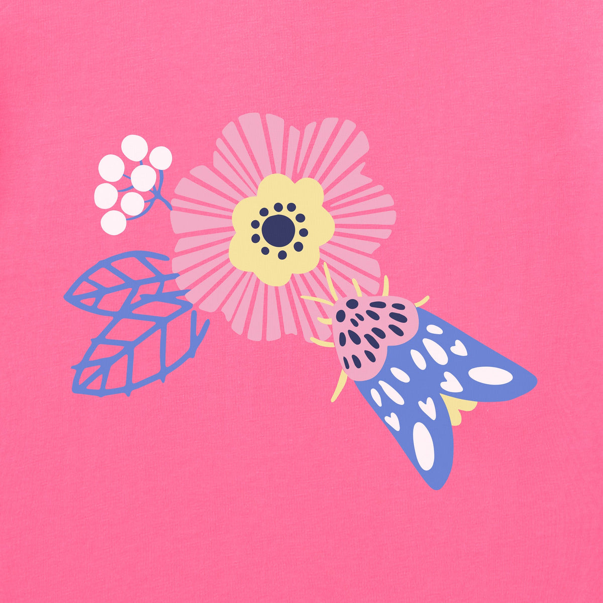 Women's Moth Flowers Long Sleeve Crusher Tee product image 2