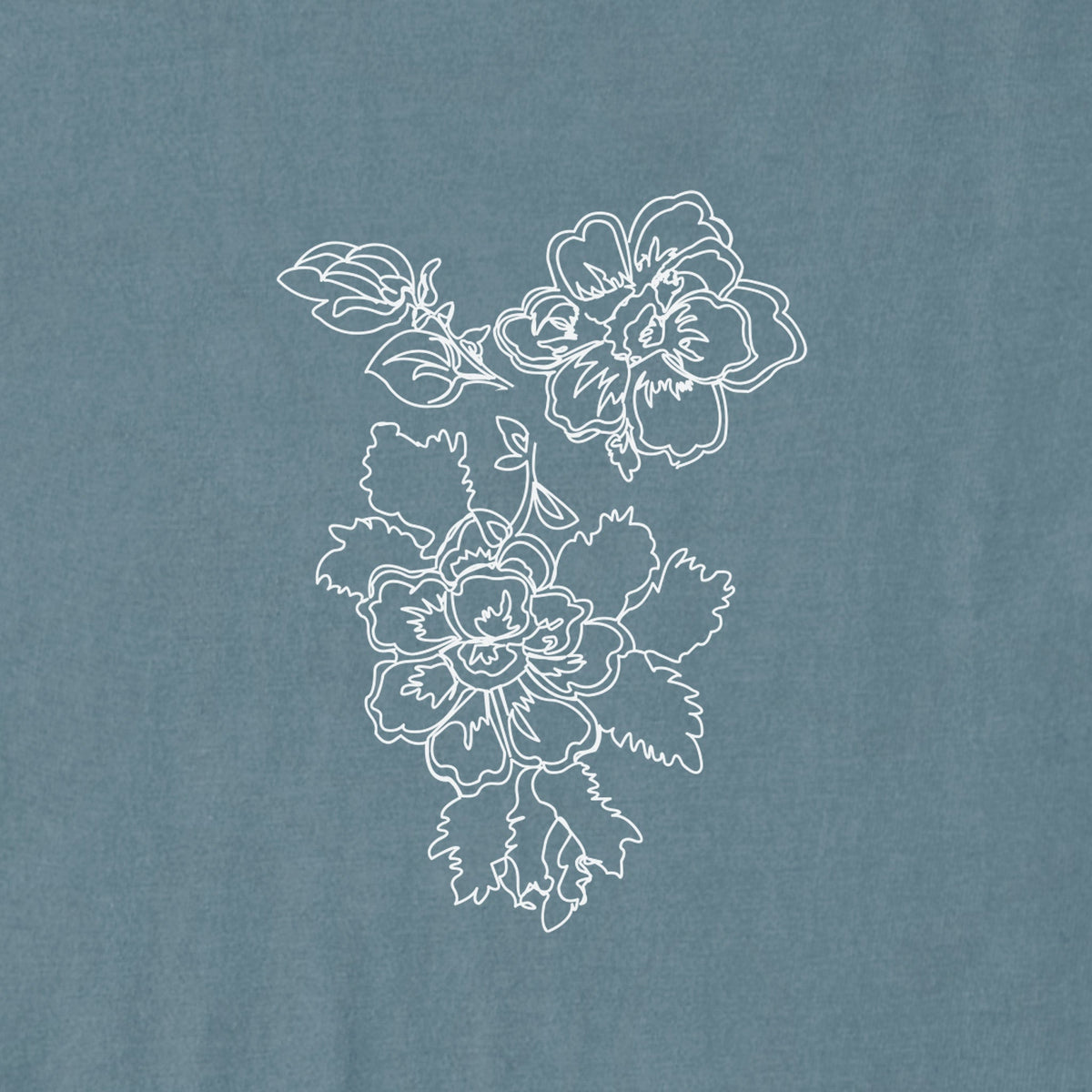 Women's Floral Linework Long Sleeve Crusher Tee product image 3