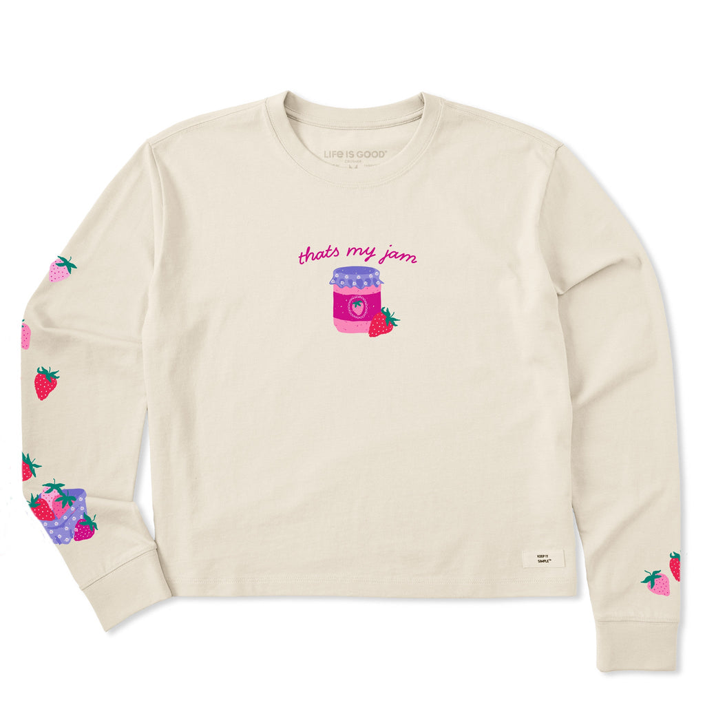 Women's That's My Jam Strawberries Long Sleeve Crusher Boxy product image 1