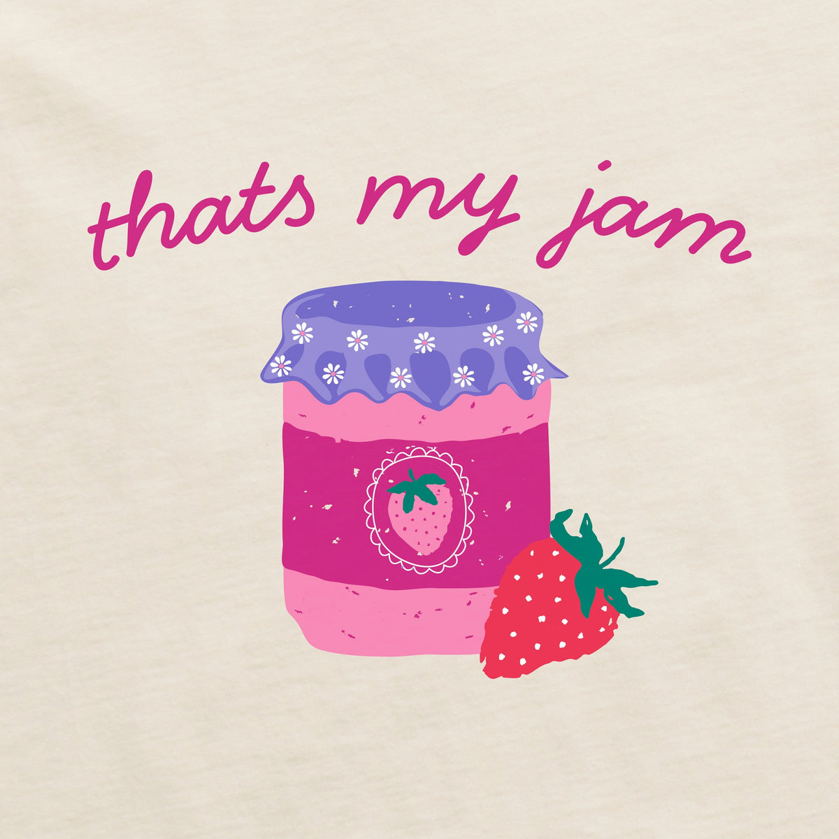 Women's That's My Jam Strawberries Long Sleeve Crusher Boxy product image 2
