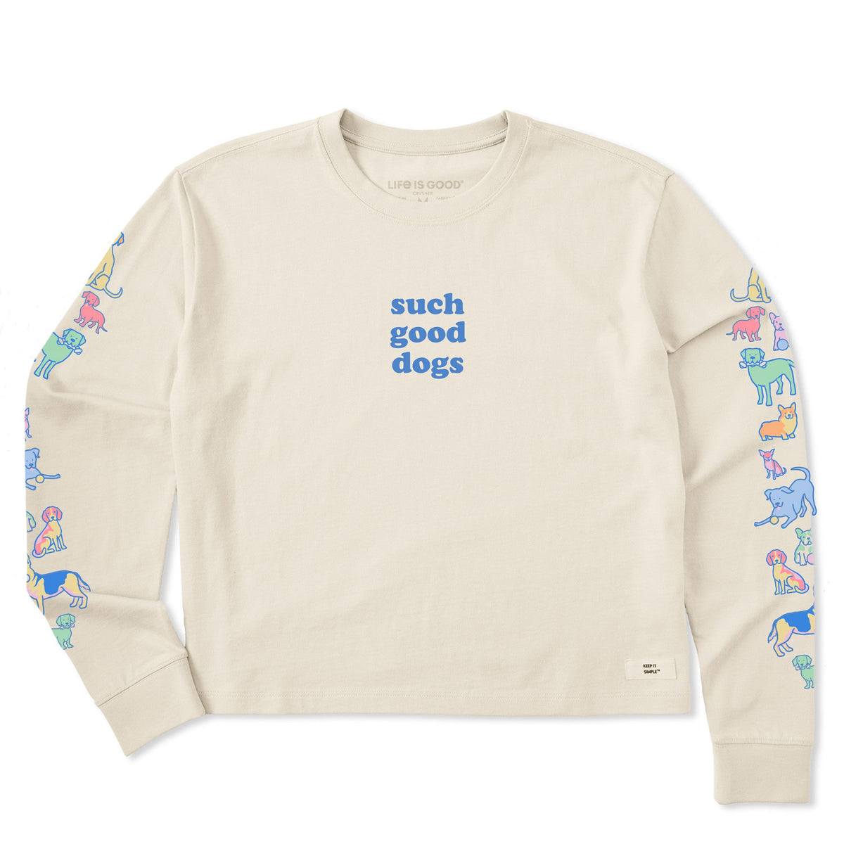 Women's Such Good Dogs Long Sleeve Crusher Boxy Tee product image 1