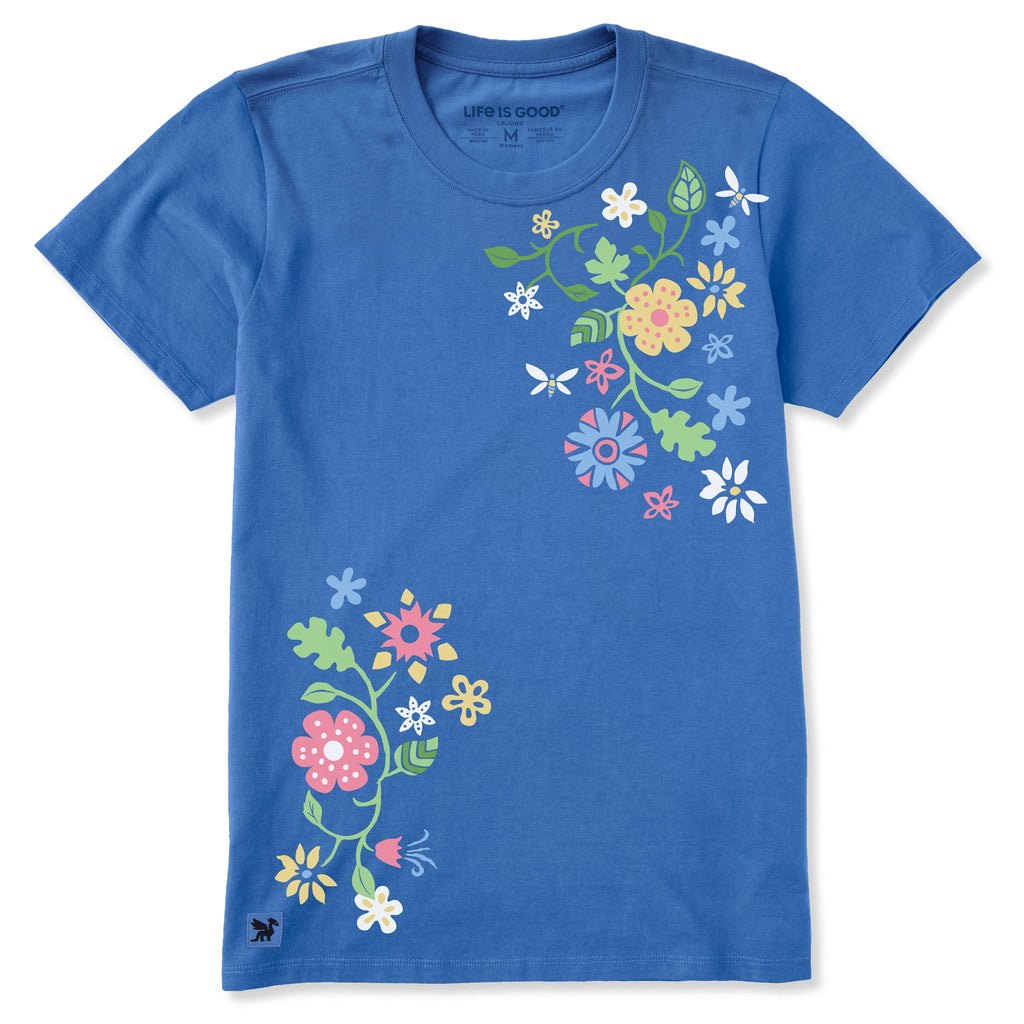 Women's Floral Vines Short Sleeve Crusher Tee product image 1