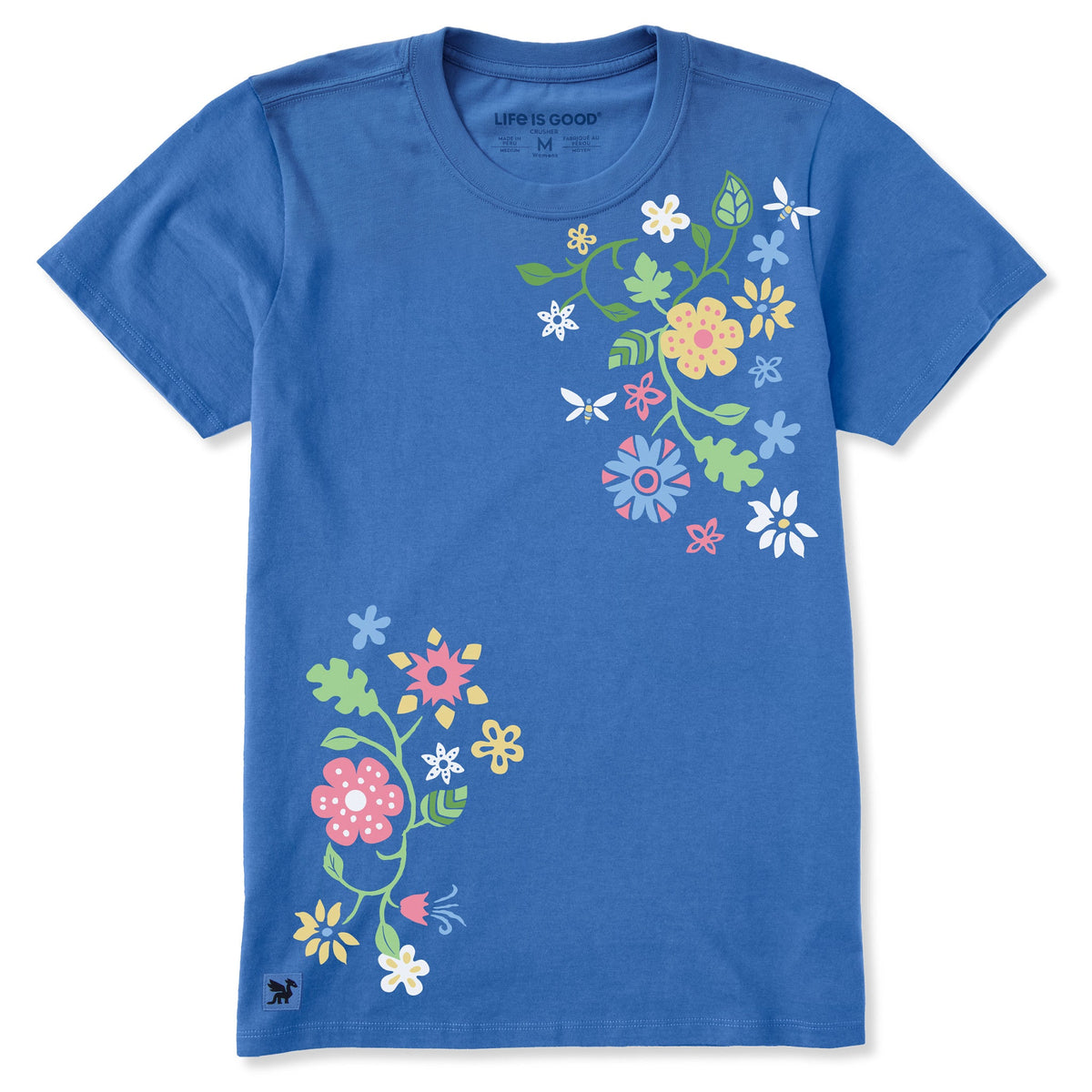 Women's Floral Vines Short Sleeve Crusher Tee product image 1