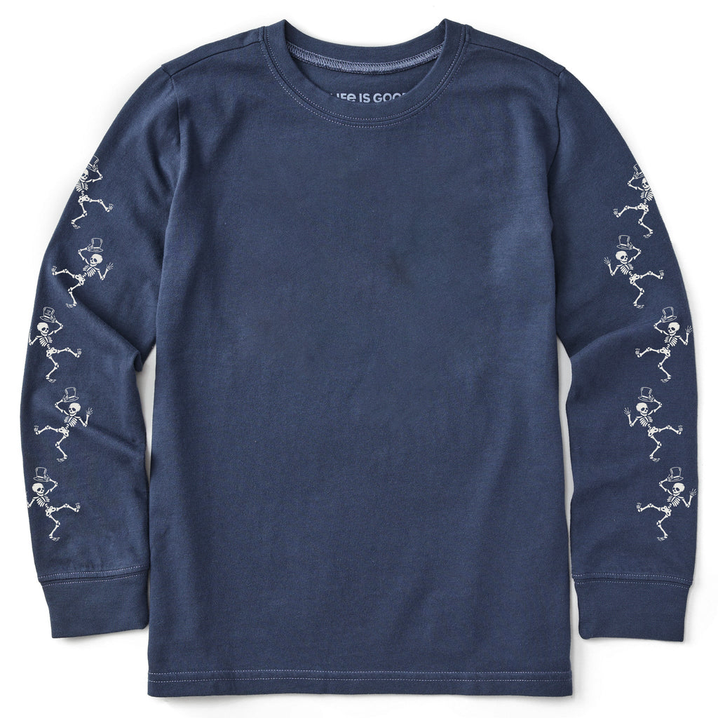 Kids Dancing Skeletons Long Sleeve Crusher Tee product image 1