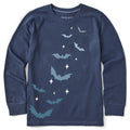 Kids Flying Bats Long Sleeve Crusher Tee product image 1