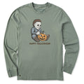 Men's Happy Halloween Carving Long Sleeve Crusher Tee product image 1