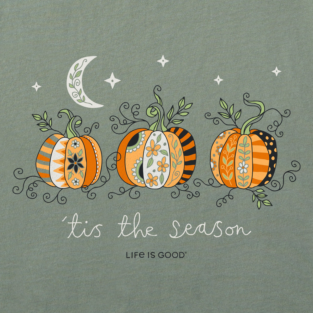 Women's Tis the Season Pumpkins Long Sleeve Crusher Tee product image 2