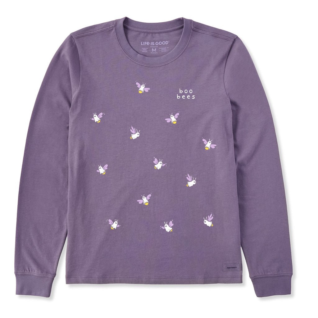Women's Boo Bees Scatter Long Sleeve Crusher Tee product image 1