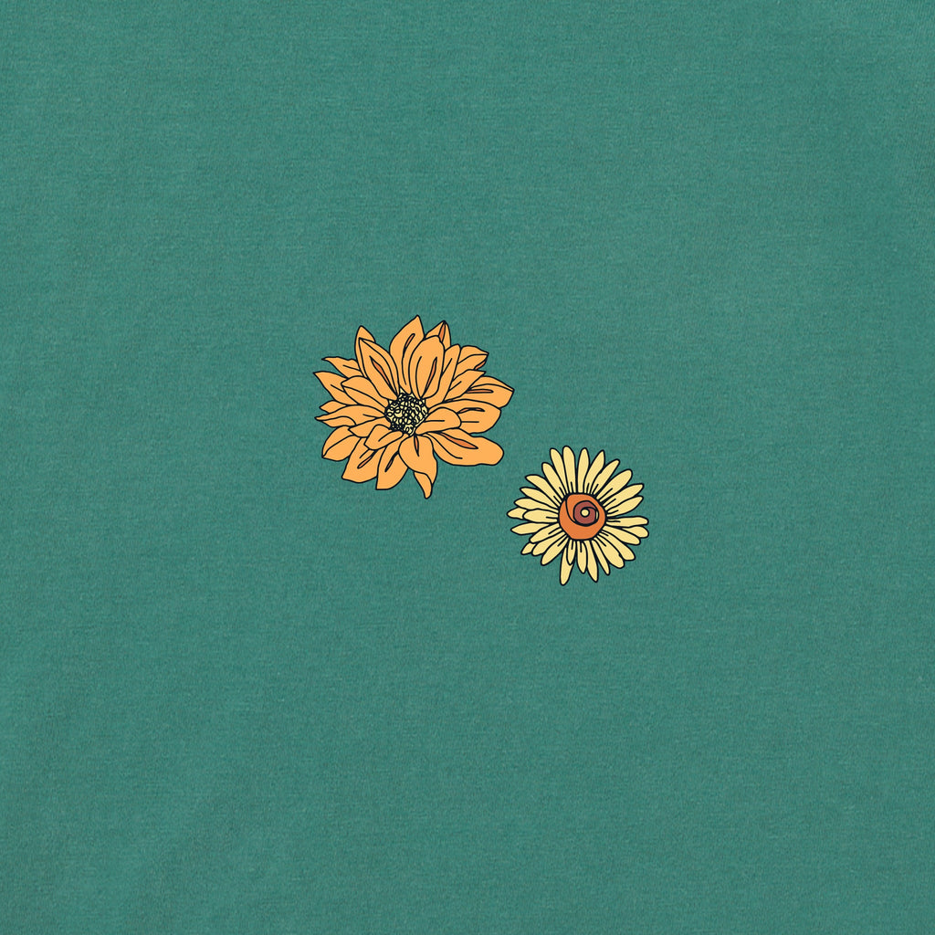 Women's Pumpkin Full of Sunflowers Long Sleeve Crusher Vee product image 3