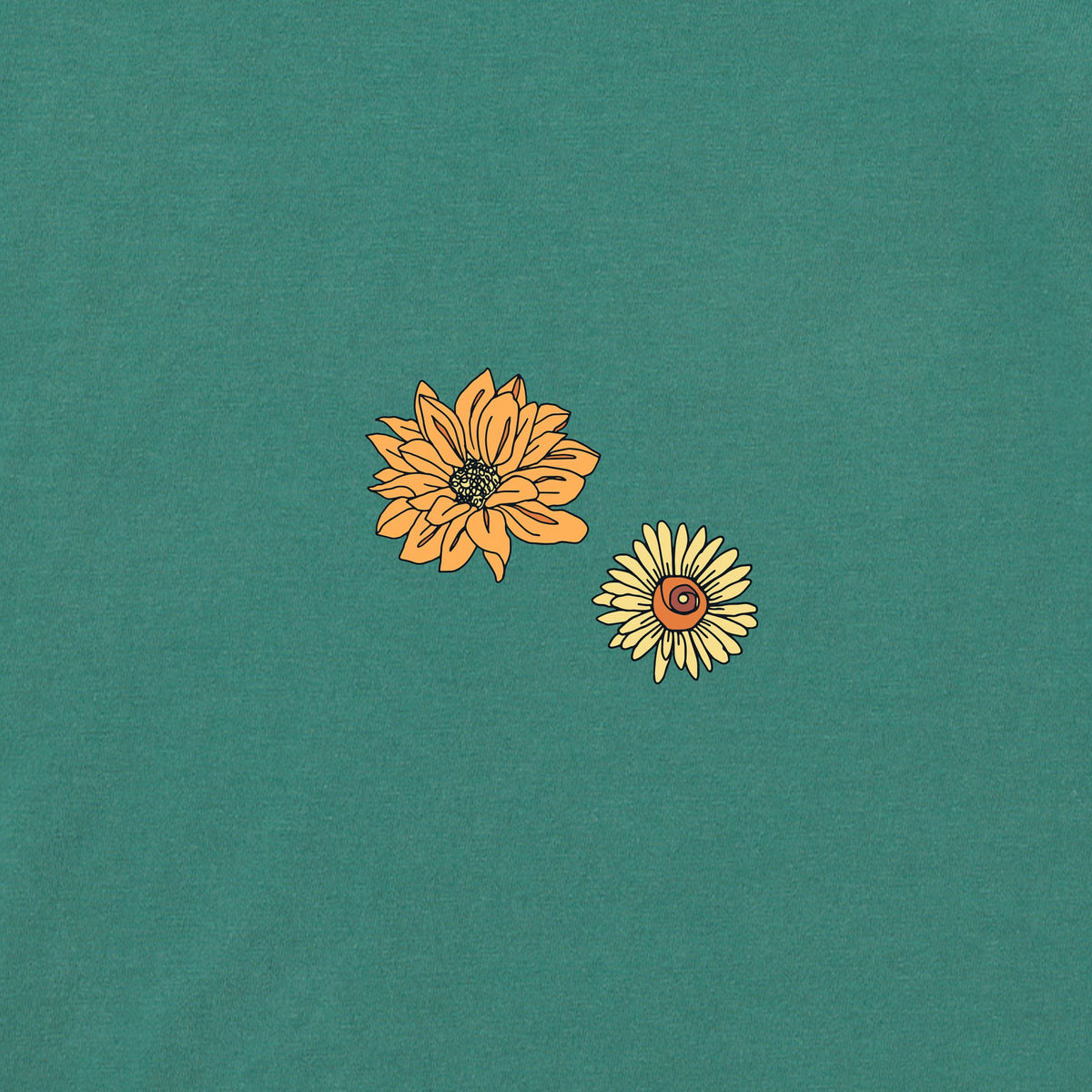 Women's Pumpkin Full of Sunflowers Long Sleeve Crusher Vee product image 3