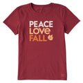 Women's Peace Love Fall Short Sleeve Crusher Tee product image 1