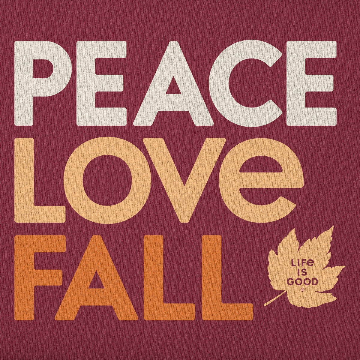 Women's Peace Love Fall Short Sleeve Crusher Tee product image 2