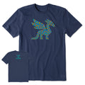 Men's Dragon Scale Mosaic Short Sleeve Crusher Tee product image 1