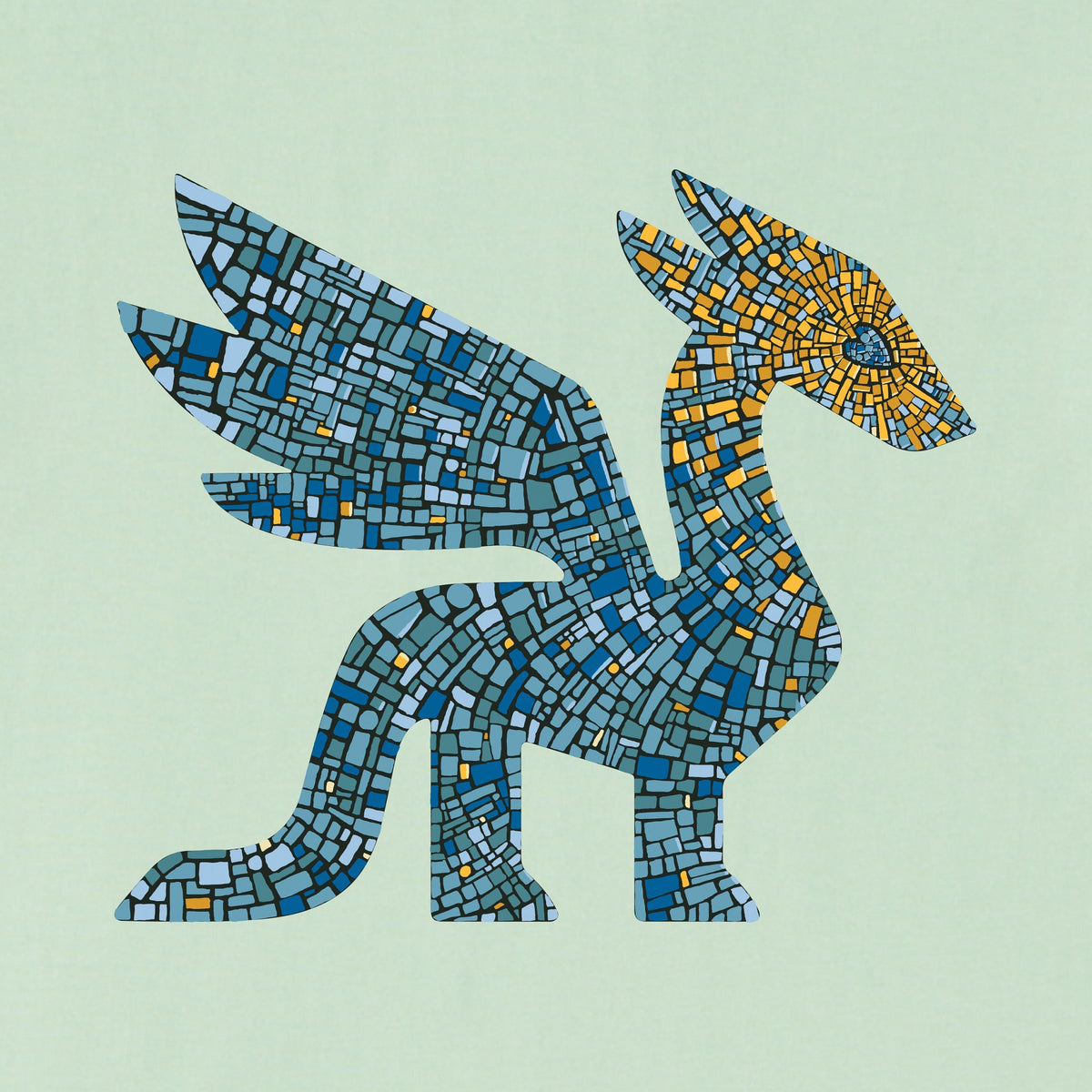 Women's Dragon Mosaic Short Sleeve Crusher Boxy Tee product image 2