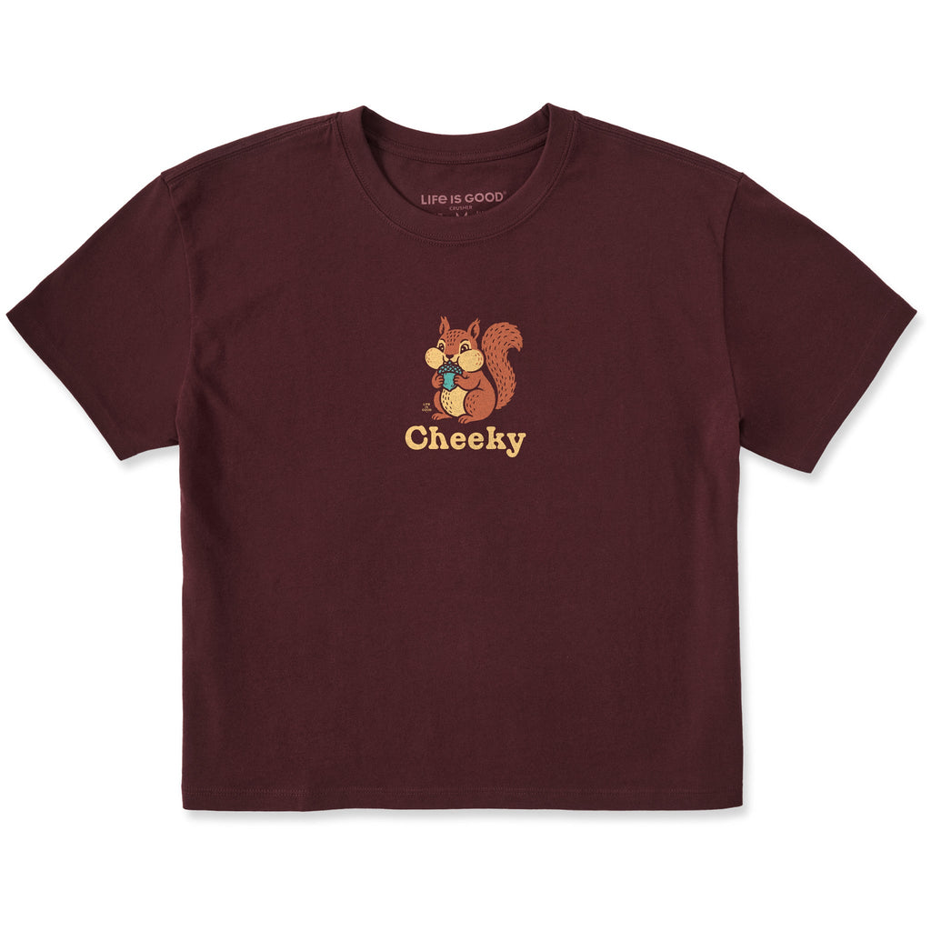 Women's Cheeky Squirrel Short Sleeve Crusher Boxy Tee product image 1